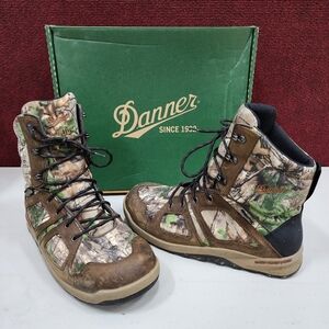 Danner 48069 Waterproof 400g Insulation 8" Steadfast Hunting Camo Boots Men 11.5
